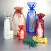 Custom Printed Large Wedding Organza Drawstring Tea Shoe Bag/organza Pouch