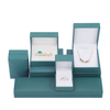 Wholesale Luxury White PU Leather Small Travel Jewelry Box Luxury Gift Packaging for Ring and Necklace Storage Case