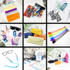 Custom Logo PU Leather Eyeglasses Case with Portable Automatic Closure Sunglasses Storage Bag for Lens Pouch