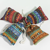 Recyclable Jute Bag Custom Print Cotton Linen Bags Cotton Jewelry Gift Sack Soap Packaging Drawstring Jute Pouch