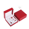 Wholesale Hot Sale Brushed Leather Paper Jewelry Box Set Velvet Ring Necklace Earrings Storage Box Elegant Packaging for Jewelry
