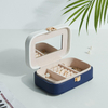 Wholesale Ladies & Girls Organizer Packaging Boxes Ring Earring Pendant Bracelet Leather Zipper Closure Storage Jewelry Box