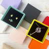 Custom Logo Jewelry Box Brooch Bracelet Earrings Necklace Packaging Box Lid Base Gift Paper Boxes
