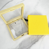 New Arrival Hot Sale Transparent Membrane Floating Frame Pe Film Display Clear case 3d Suspension Jewelry Display Box