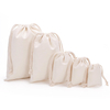 Wholesale White Cotton Drawstring Bag Screen Printing Eco-friendly Gift Packaging and Storage Bag with Custom Logo