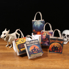 Eco Friendly Laminated Hemp Bag Custom Printing Wholesale Natural Linen Tote Bags Jute Helloween Shopping Bag