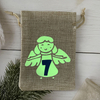 NATURAL 4X6 Inch 24 Pcs Premium Burlap Gift Bags Set With Drawstring Linen Sack Including 24 Ropes Christmas Burlap Bag