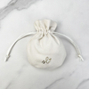 Wholesale Jewelry Packaging Pouch and Box Custom Logo Pendant Gift With One Sided Suede Jewelry Pouch Bag