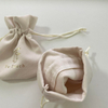 Custom Jewelry Bag Logo Drawstring Fragrance Dust Bag Chic Gift Bag Suede Vintage Luxury Earrings Jewelry Pouch with logo