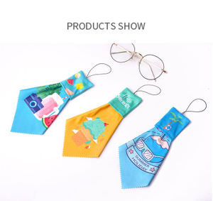 Custom Printing Logo Microfiber Multi-Functional Sunglasses Cloth High Quality Portable Glasses Cloth for Optical Glasses