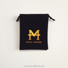 Jewelry & Watch & Eyewear Recyclable Screen Printing,hot Stamping Velvet Bag Drawstring Gift Bag Jewellery Pouch with logo