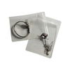 Free Reusable Luxury Gold Earring and Transparent Necklace Display Set Sealed Zip Lock Jewelry Pouch Bag for Shoes and Clothing