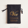8*10 cm Pink Bijoux Custom Suede Cloth Jewelry Bags, Customized Drawstring Bag Suede Jewelry Pouch with logo