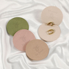 Custom Logo Microfiber Jewelry Bag Round Cover Microfiber Fabric Jewelry Pouch for Rings Necklaces Gift Packaging