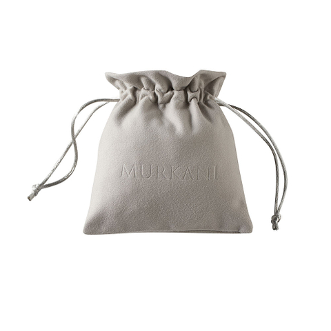 Eco-friendly Custom Logo Printed Gift Bag Suede Velvet Dust Jewelry Pouch Suede Velvet Drawstring Jewelry Bag