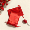 Dust-proof Silk Fabric Bag with Drawstring Closure Synthetic Silk Gift Jewelry Pouch Color Fabric Storage Bag for Cosmetics