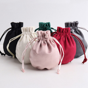 Custom Printing Logo Velvet Dice Bag Jewellery Bag Flannel Necklace Drawstring Bags Pouch for Earring Bracelet