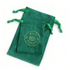 Luxury logo Printed Jewelry Packaging Bag Velvet Drawstring Pouch Personalized Printing Small Gift Jewelry Bag