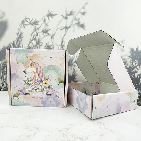 Customized Subscription Packaging Box for Corrugated Airplane Fashionable Logo Printed with Matt Lamination and Embossing