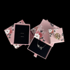 Box and Bag with Insert Set Jewelry Box Plus Jewelry Bag Paper Drawer Bracelet Necklace Earring Box Microfiber Pouch