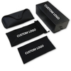 Luxury Sunglasses Flip-top Case Box Black Glasses Pouches Cloth Eyewear Package Sunglasses Drawer Box Set