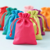 Soft Cotton Dust Pouch 10x15cm for Small Objects Phone Bag or Little Gift Packaging Custom Colored Cotton Drawstring Bag