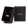 Luxury Cardboard Jewelry Box Custom Logo Square Rectangle Slide Pulls for Convenient Opening Elegant Slide Pulls Cardboard
