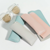 Custom Printed Logo Sunglasses Bag Portable PU Storage Case for Eyeglasses and Lens Glasses Pouch New Style