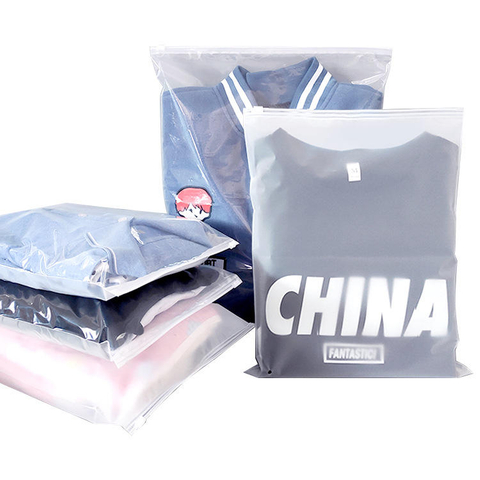 Free Design Customized PVC Printing Frosted Storage Waterproof Compostable Poly Zipper Shipping Plastic Ziplock Bags