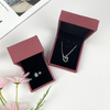 Wholesale OEM Custom Luxury PU Gift Jewelry Package Box Ring Necklace Leather Box With Logo Design Small Portable Jewelry Box
