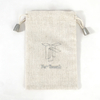 Eco-friendly Cotton Linen Drawstring Bag for Jewelry Earring Luxury Mini Gift Packaging Dust Muslin Pouch