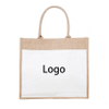 Natural Burlap Eco Friendly Wholesale Tote Bags Reusable Jute Shopping Bag