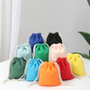 Custom Cotton Fabric Packing Pouch Small Drawstring Cotton Bag Muslin Organic Tea Bags for Shopping Cotton Dust Bags