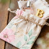 Durable Custom Logo Printed Organic Cotton Drawstring Packaging Bag Jewelry Canvas Drawstring Bag Cotton Dust Bag