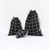Custom Drawstring Cotton Packing Bags for Underwear Candy Coffee Food Shoes Jewelry Dust Cotton Bags for Packaging Promotion
