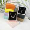 Luxury Lid and Base Boxes Custom Jewelry Clothing Orange Gift Box With Cotton Pouch Packaging Box Perfume Case