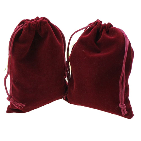 Velvet Customized Logo Wholesale 11 Colors Gift Jewelry Packaging Drawstring Velvet Bag Jewelry Pouch Custom Various Color Bag