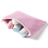 OEM Custom Cosmetic Bag Recycled Durable Travel Makeup Pouch Zipper Waterproof Lipstick Perfume Storage Cotton Canvas Logo