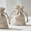 Customized Print Suede Velvet Gift Jewelry Pouch High Quality Dust-proof Drawstring Velvet Jewelry Pouch with Logo