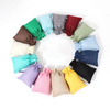 Custom Color Linen Bag Pouch Organic Small Linen Bags Packaging Cotton Drawstring Muslin Jewelry Bag with Logo
