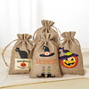 Reusable Customize Print Logo Jewelry Soap Jute Bag Hemp Burlap Linen Bracelet Pouch Small Jute Drawstring Bag