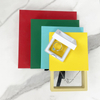 PE Suspension Jewelry Box 3D Floating Transparent Square PVC Plastic Pe Film Dustproof Jewelry Box Visible Earring Ring Box