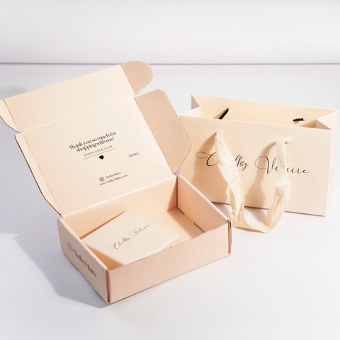 Luxury Custom Logo Cardboard Paper Jewellery Gift Boxes for Ring Earrings Necklace Bracelet Packaging Complimentary Paper Bag