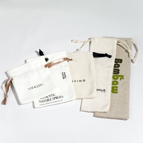 High Quality Jewelry Pouch Custom Print Jewelry Bag Custom Earring Pouch With Logo Small Cotton Velvet Drawstring Pouch