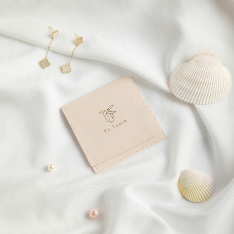 Custom Eco-friendly Microfiber Jewelry Pouch with Logo for Ring Earrings Display Microfiber Bag Jewelry Packaging