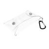 Button Transparent Ziplock Packaging Lanyard Reusable Jewelry Packaging Bag Pvc Bag