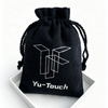 Recycle Organic Cotton Bag Black Canvas Hemp Fabric Gift Drawstring Dust Bag Jewelry Packaging Pouch Bags