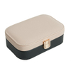 Wholesale Ladies & Girls Organizer Packaging Boxes Ring Earring Pendant Bracelet Leather Zipper Closure Storage Jewelry Box