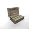 Custom Size Romantic Sweet Luxury Small PU Leather Velvet Engagement Ring Box Ring Jewellery Gift BOX Jewelry Packaging Box