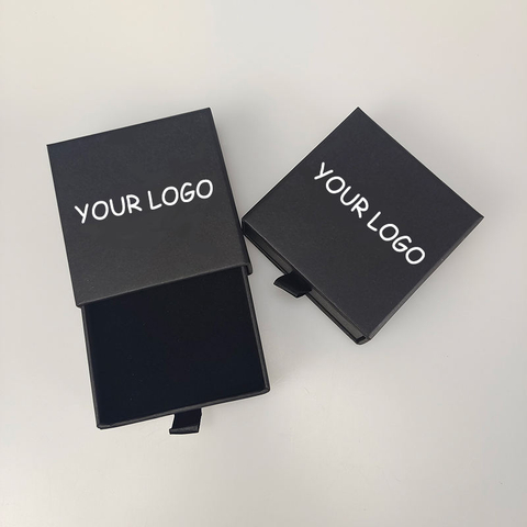 Custom Logo Exclusive Jewelry Gift Packaging Handmade Cardboard Slide Drawer for Necklaces Premium Paper Jewelry Box